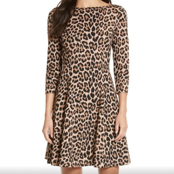 NEW Kate Spade Leopard Print Dress Size 2 With Pockets - Picture 1 of 7